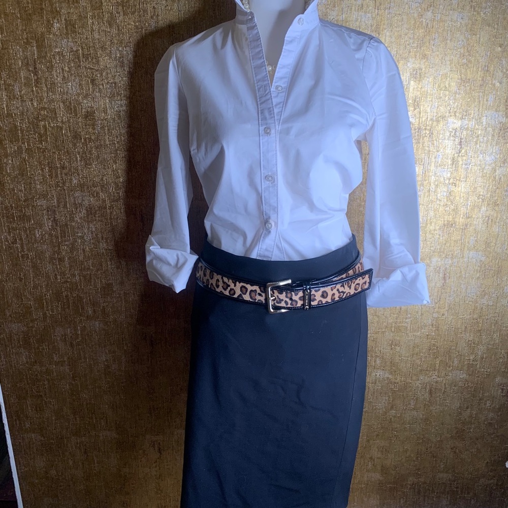 Crisp white peplum 100 Cotten blouse ..